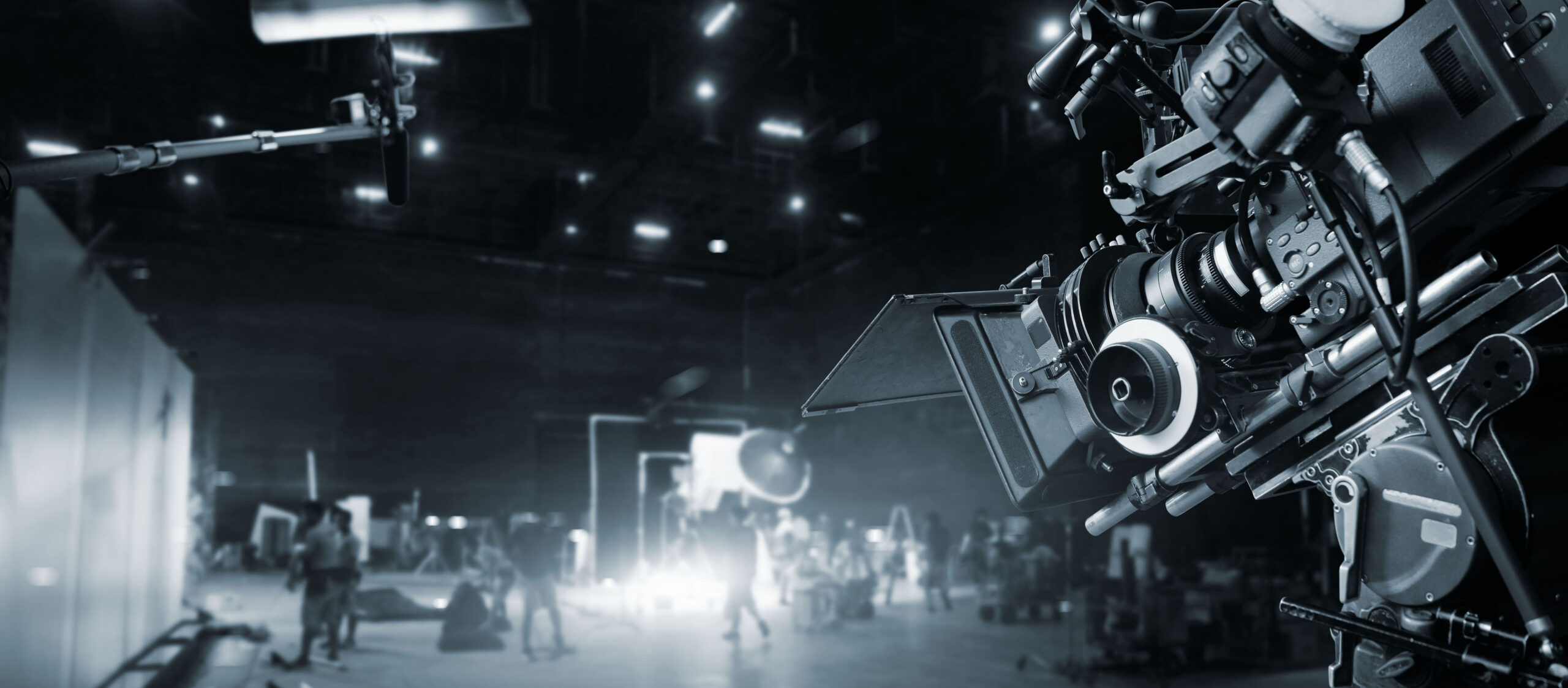 Behind the scenes of making of movie and TV commercial. Film Cre